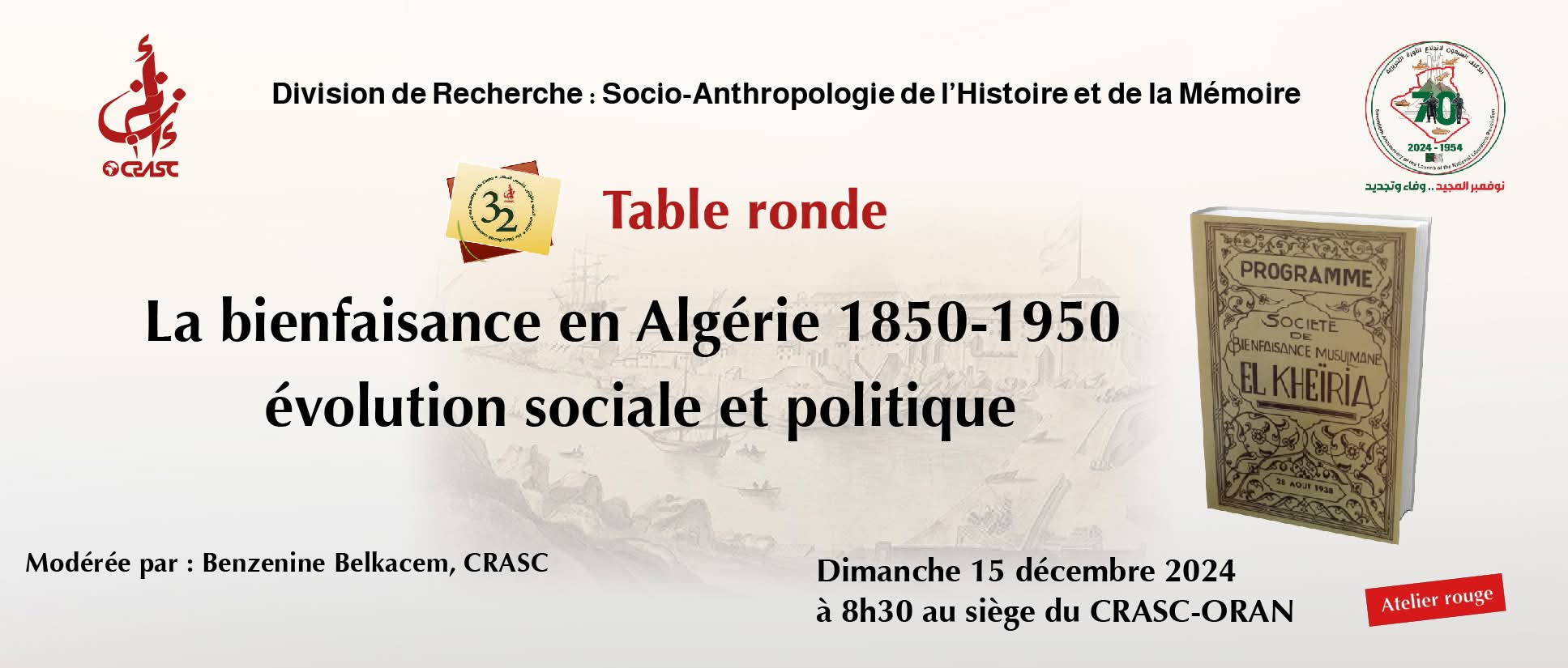 La bienfaisance en Algérie 1850-1950 évolution sociale et politique