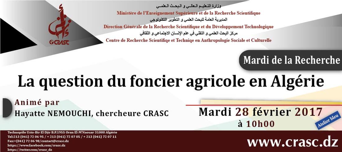 La question du foncier agricol en algérie