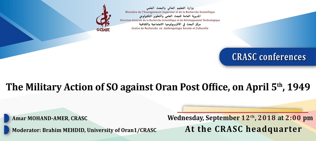 The armed action of the OS against the Oran Post Office on April 5, 1949