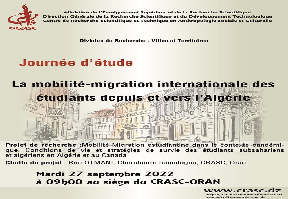 Mobilité/migration internationale des étudiants depuis et vers l'Algérie