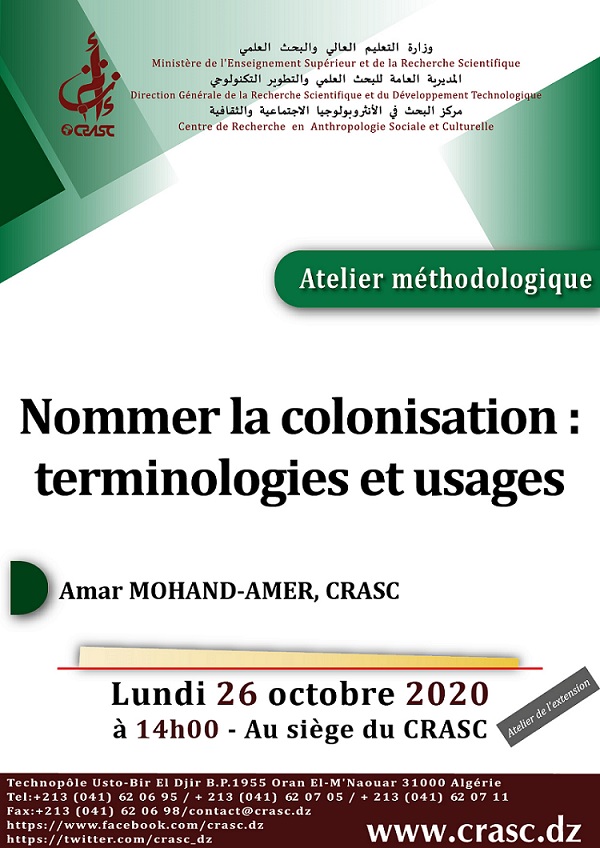 Nommer la colonisation : terminologies et usages
