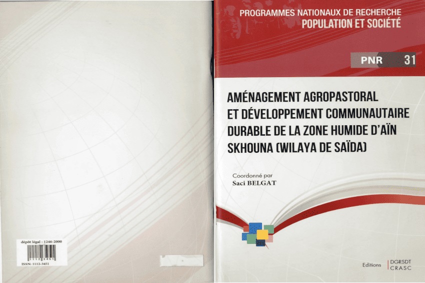 Agropastoral Planning and Sustainable Community Development of the Aïn Skhouna Wetland Area (Saïda)