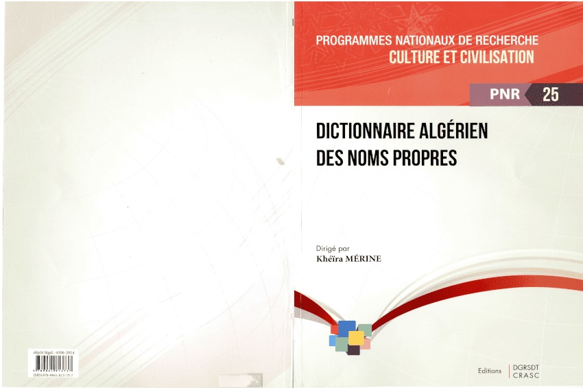 Algerian Dictionary of Proper Names