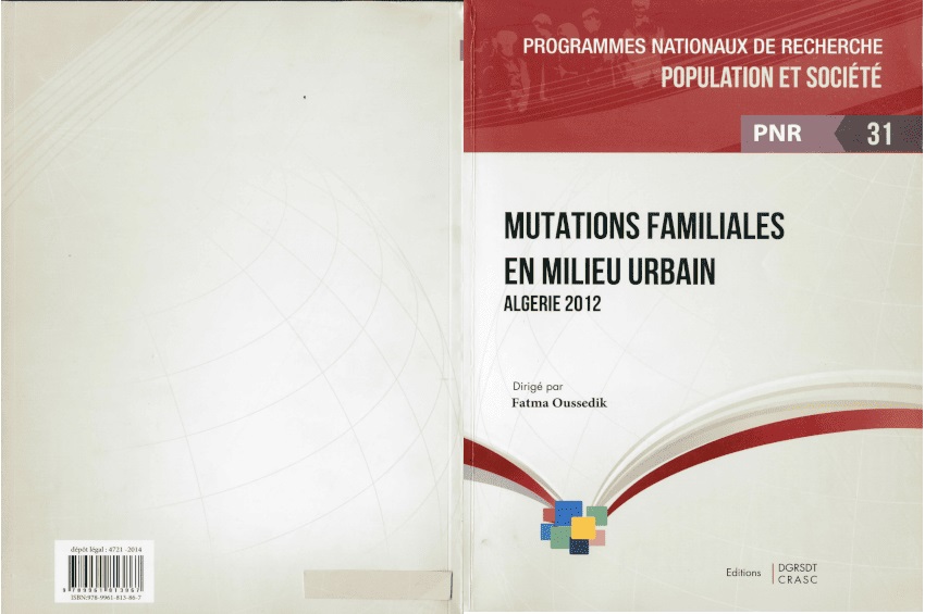 Family Mutations in Urban areas. Algeria 2012