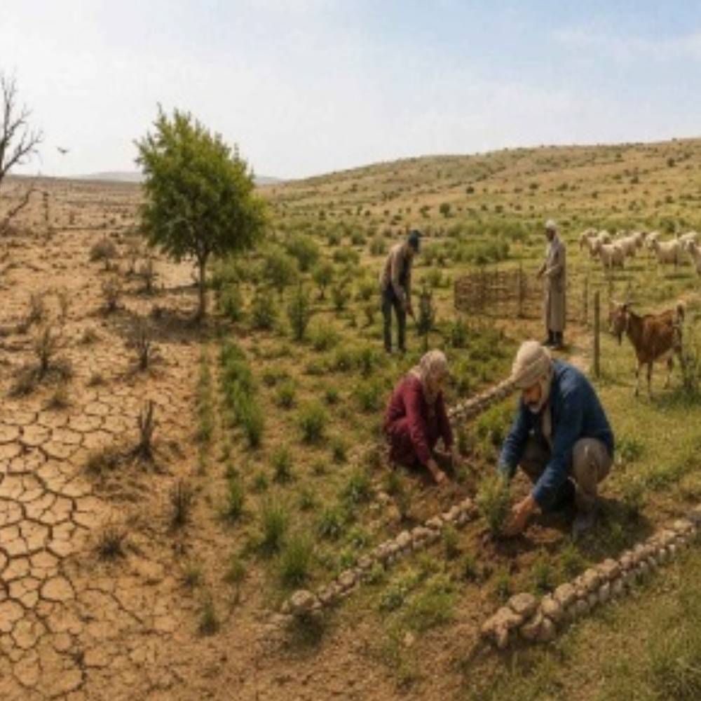 Développement d’une approche pluridisciplinaire pour la lutte contre la désertification et une gestion durable du milieu steppique : analyse écologique et modélisation des règles humaines (cas de la région des hautes plaines steppiques sud oranaises)