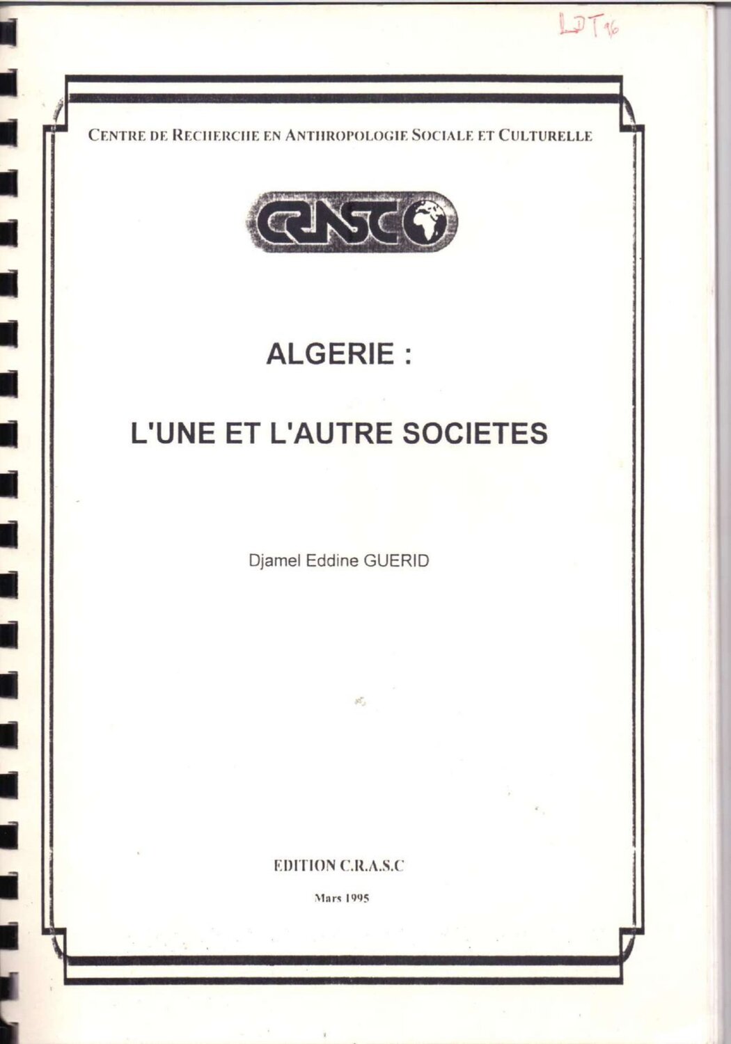 Algérie: l'une et l'autre sociétés