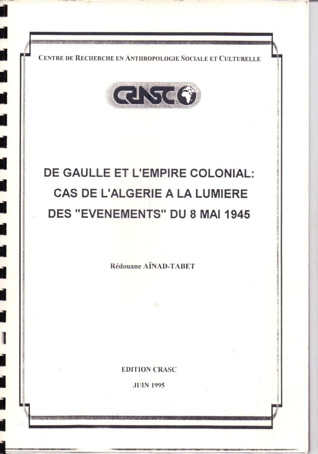 De Gaulle et l'empire colonial