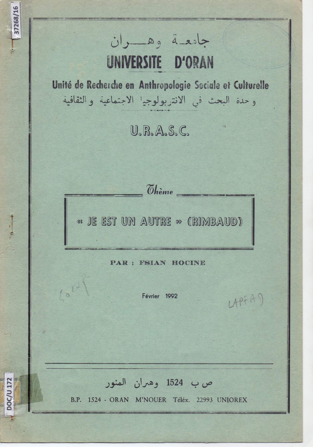 Je est un autre (Rimbaud)