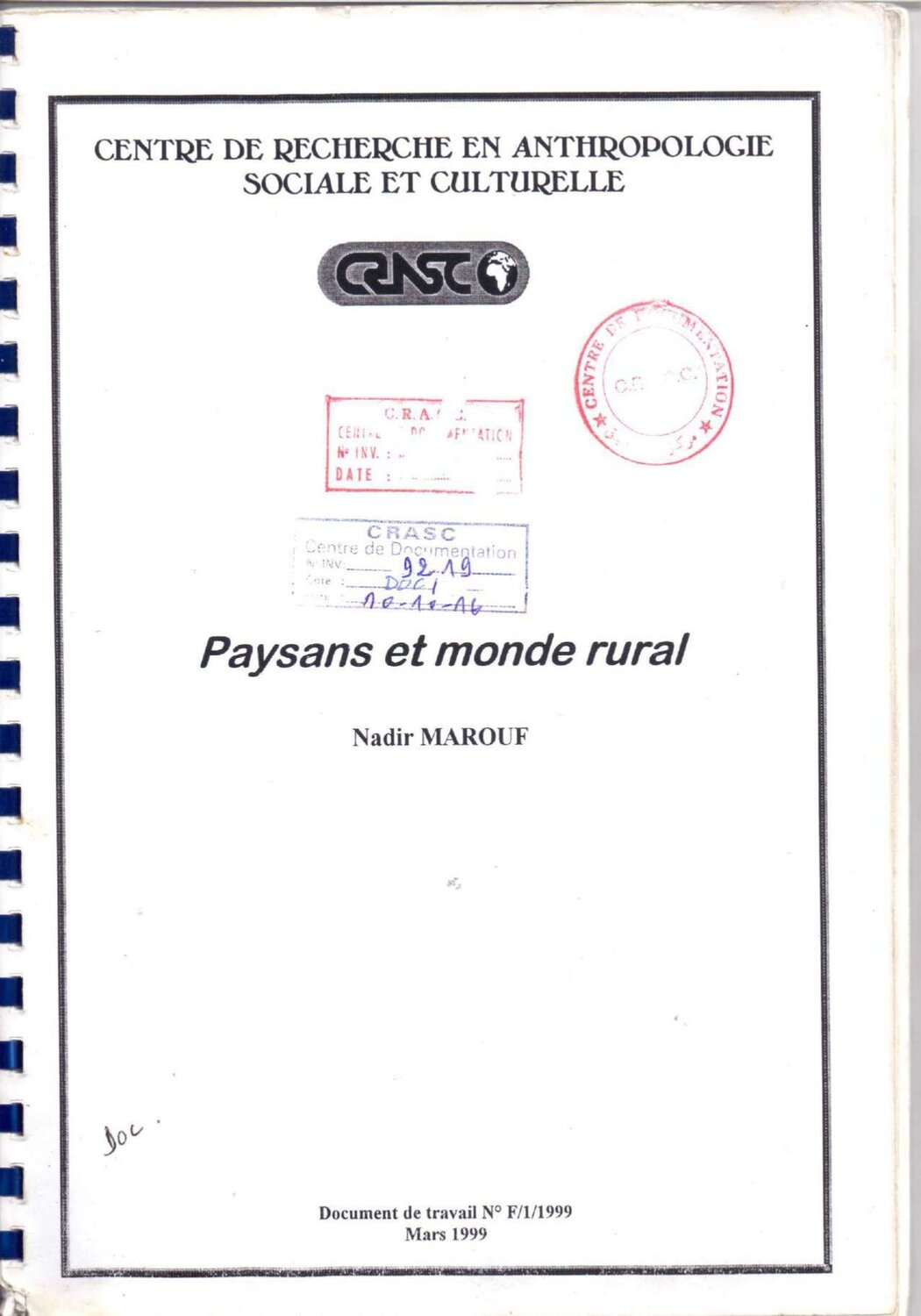 Paysans et monde rural