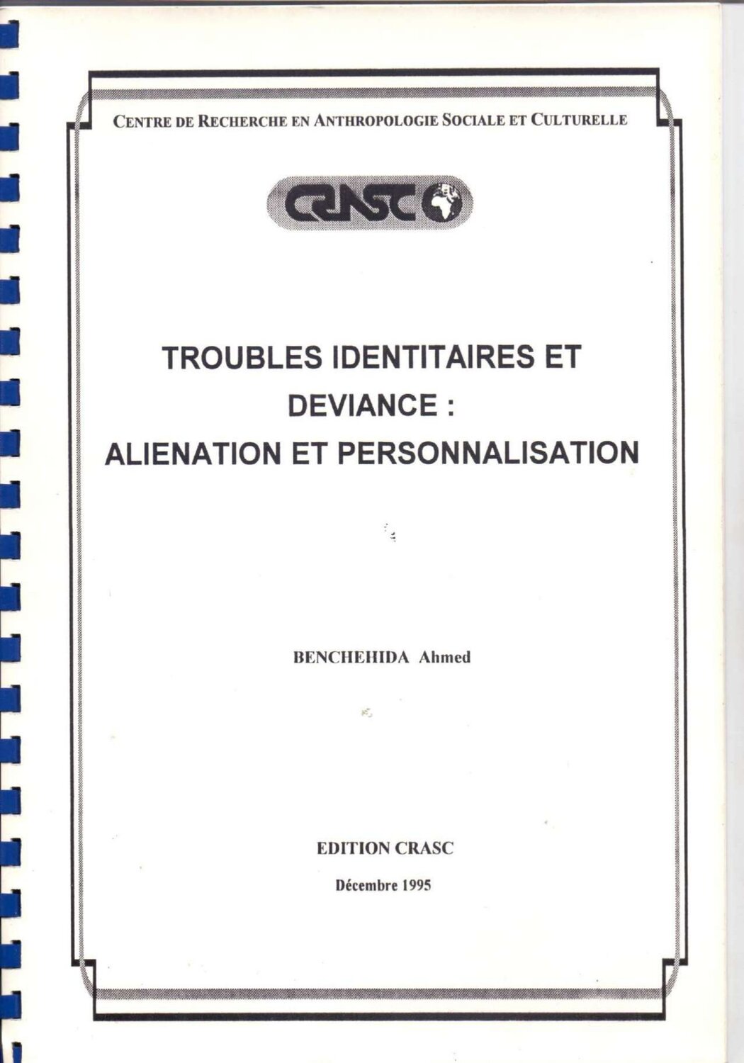 Troubles identitaires et déviance